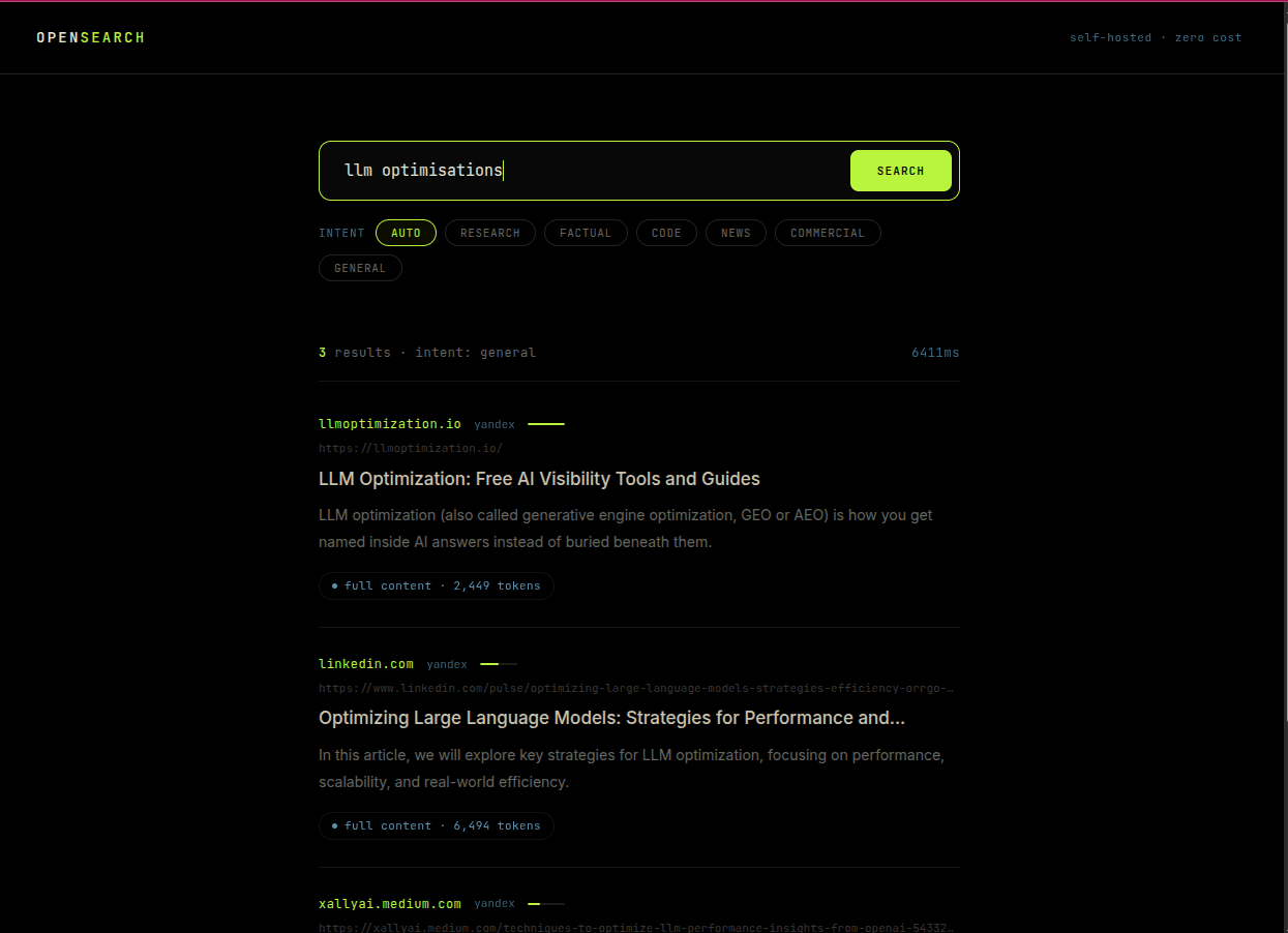 OpenSearch Engine